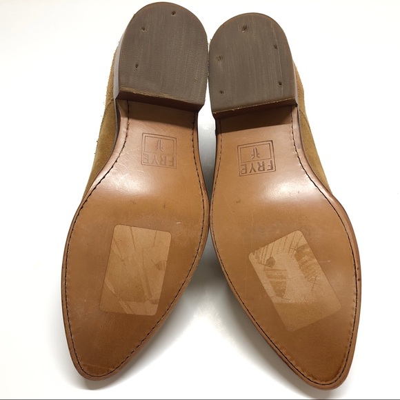 Frye Womens Boots 7.5 B Booties Leather Sand Ankle - Picture 8 of 8